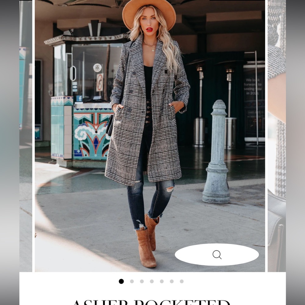 ASHER POCKETED
HOUNDSTOOTH COAT